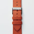 Epsom Lederarmband für Apple Watch - Elegantes Royal Orange Design