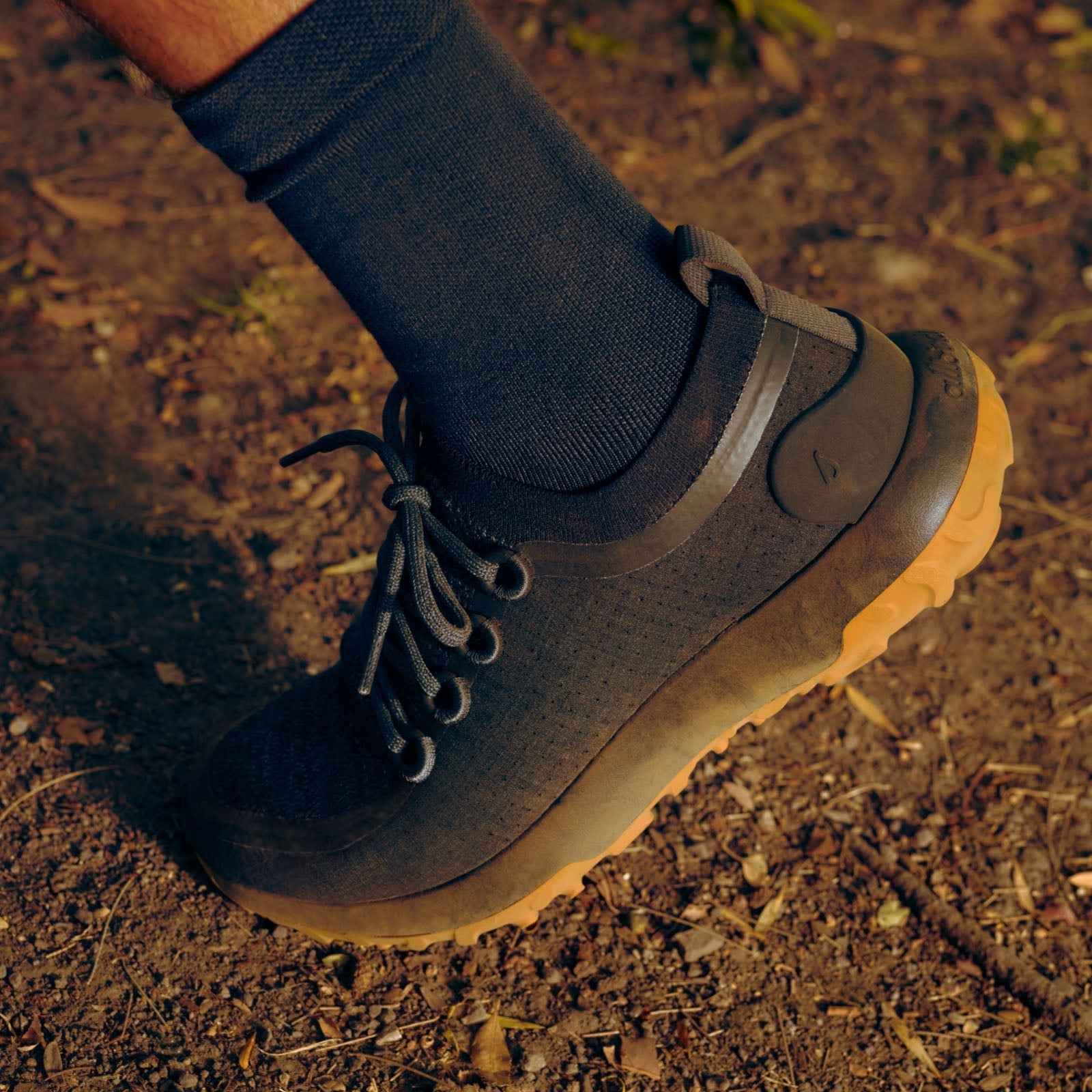 Men's Trail Runner - Natural Black (Rugged Khaki Sole)