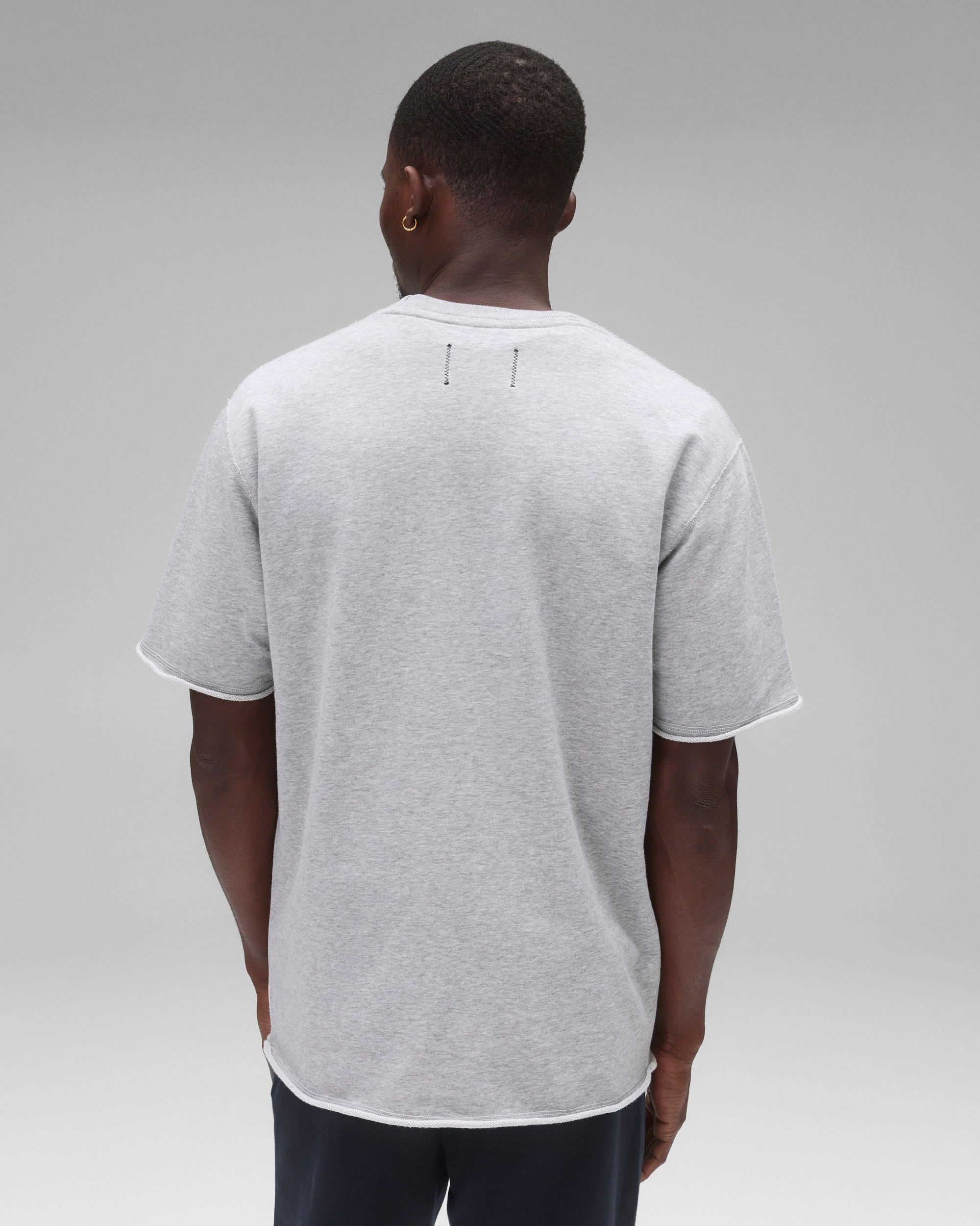 Lightweight Terry Cut-Off Relaxed T-Shirt