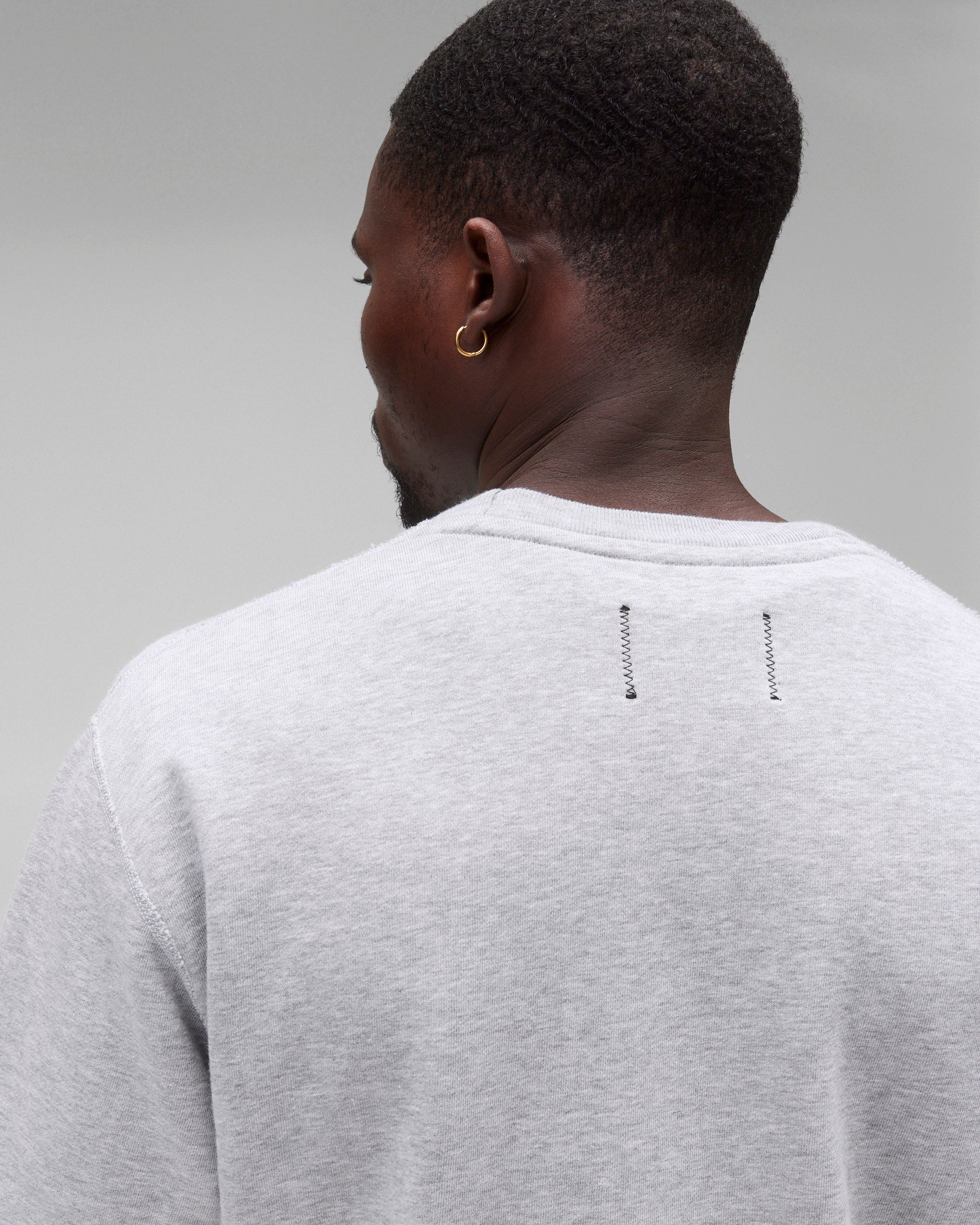 Lightweight Terry Cut-Off Relaxed T-Shirt