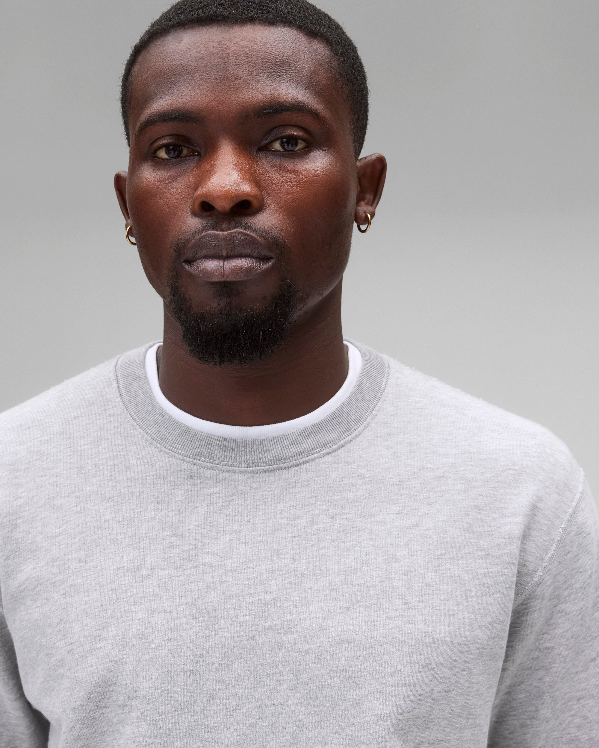 Lightweight Terry Cut-Off Relaxed T-Shirt