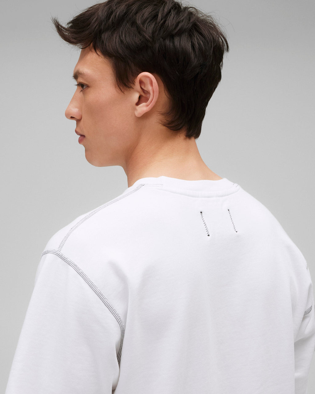 Lightweight Terry Cut-Off Relaxed T-Shirt