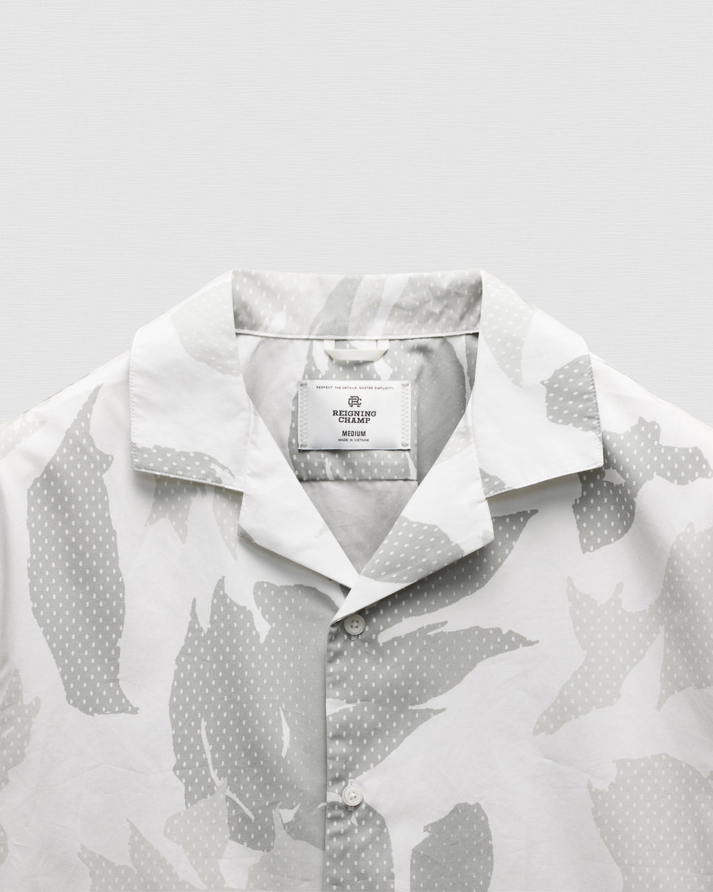 Cotton Poplin Botanical Relaxed Camp Shirt