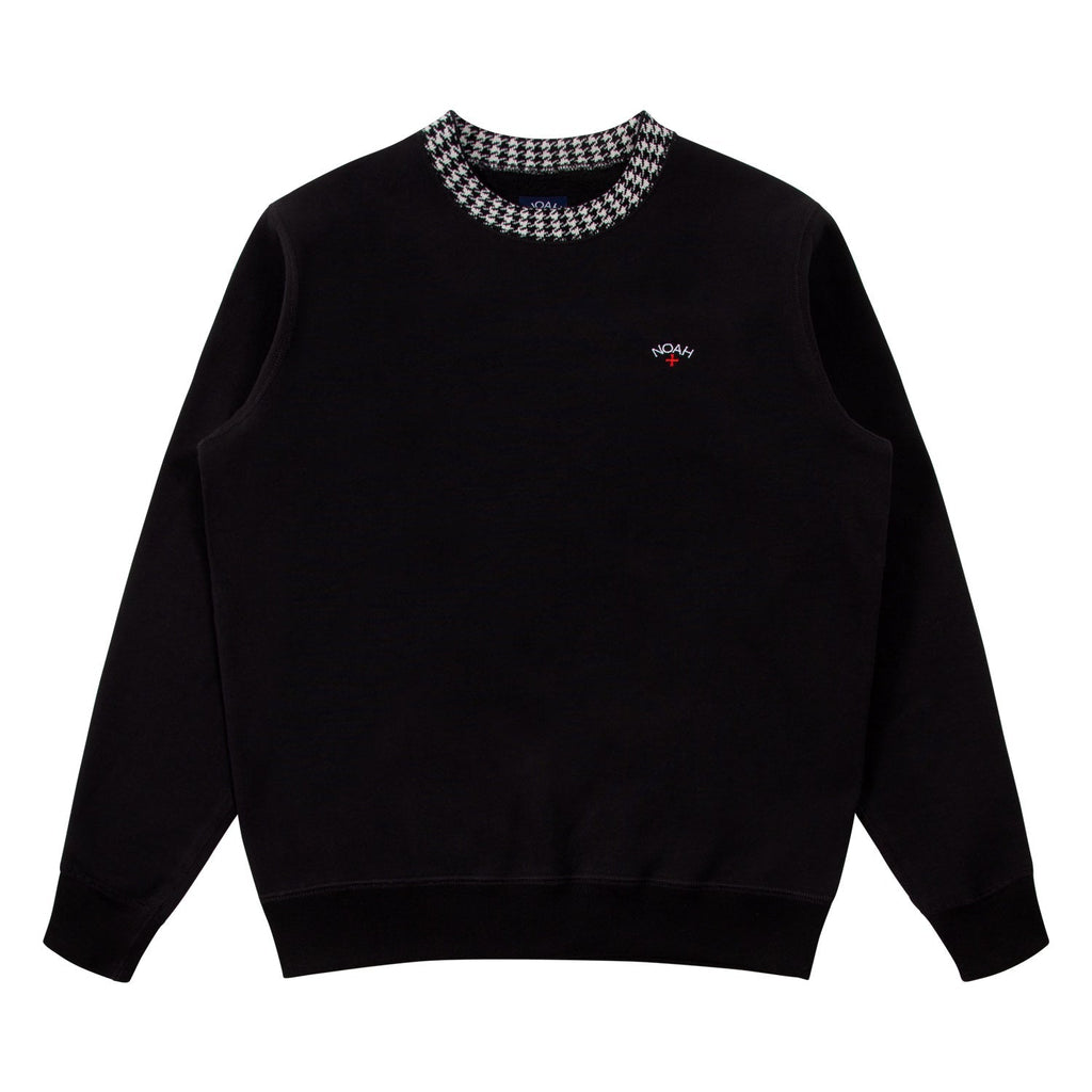 Houndstooth Collar Crewneck