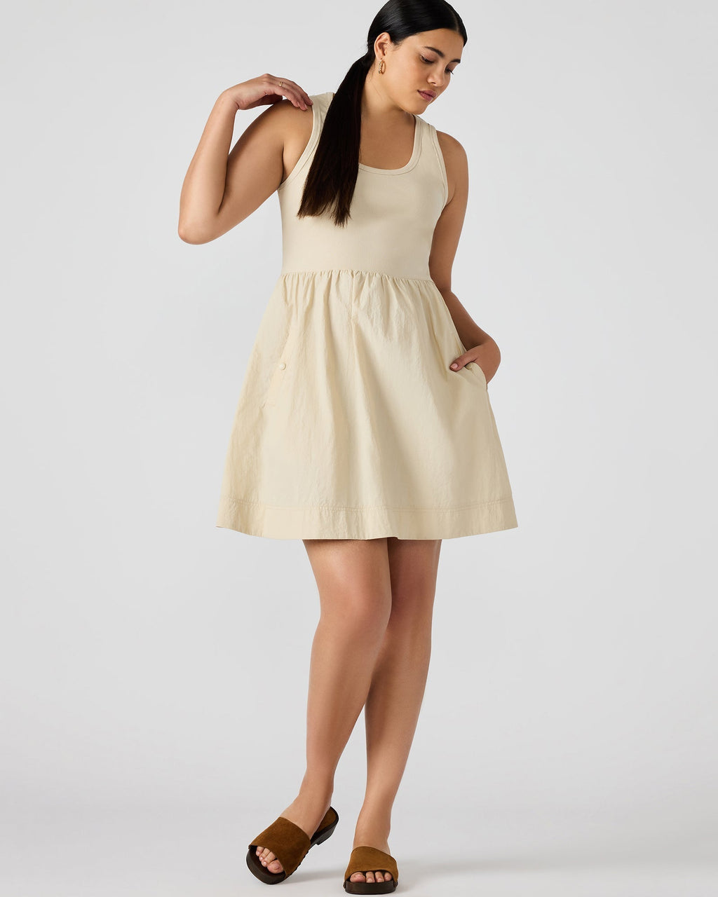 TOTTENHAM DRESS SAND - SM REBOOTED