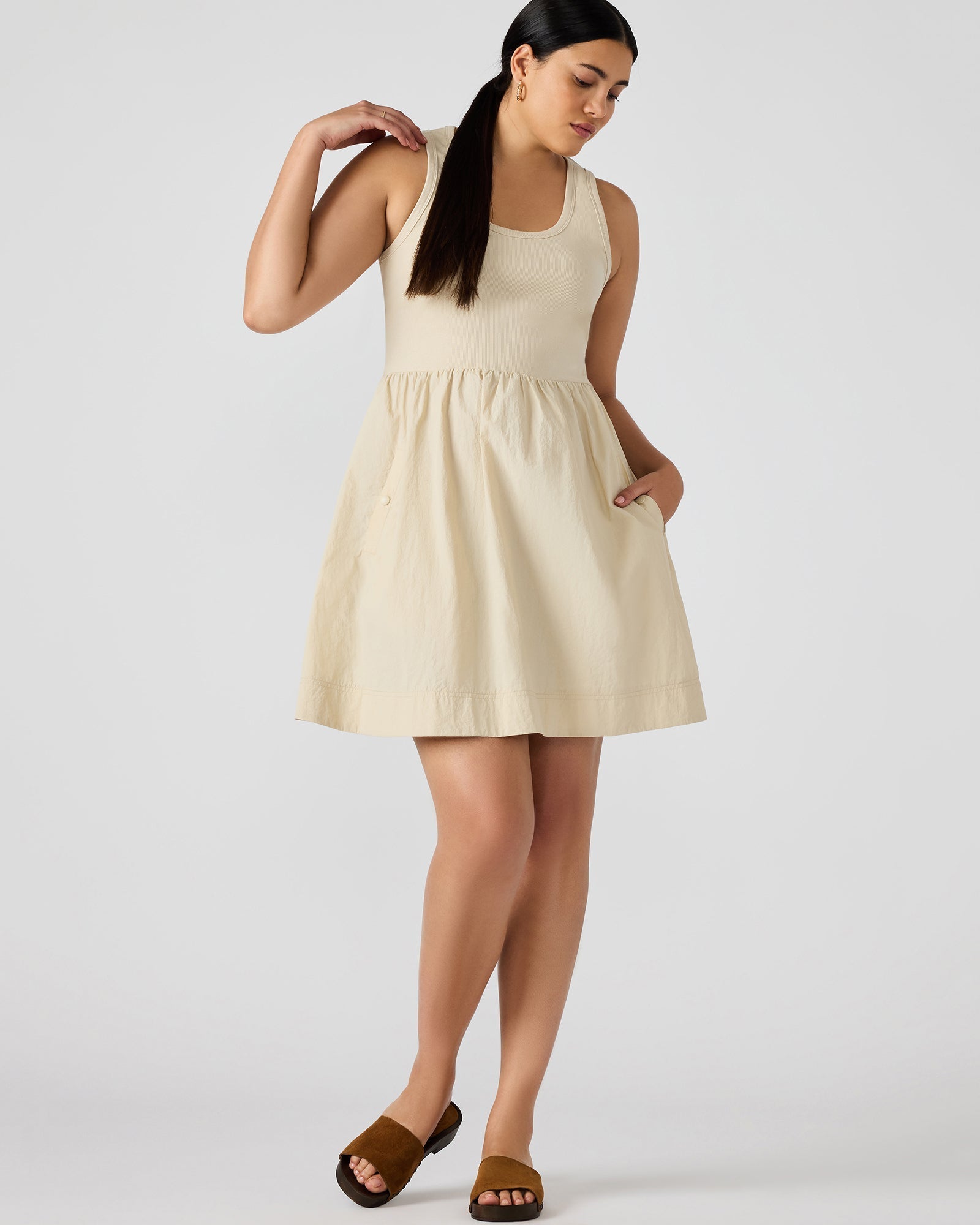 TOTTENHAM DRESS SAND - SM REBOOTED