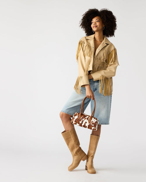 ANISE BAG BROWN COW PRINT