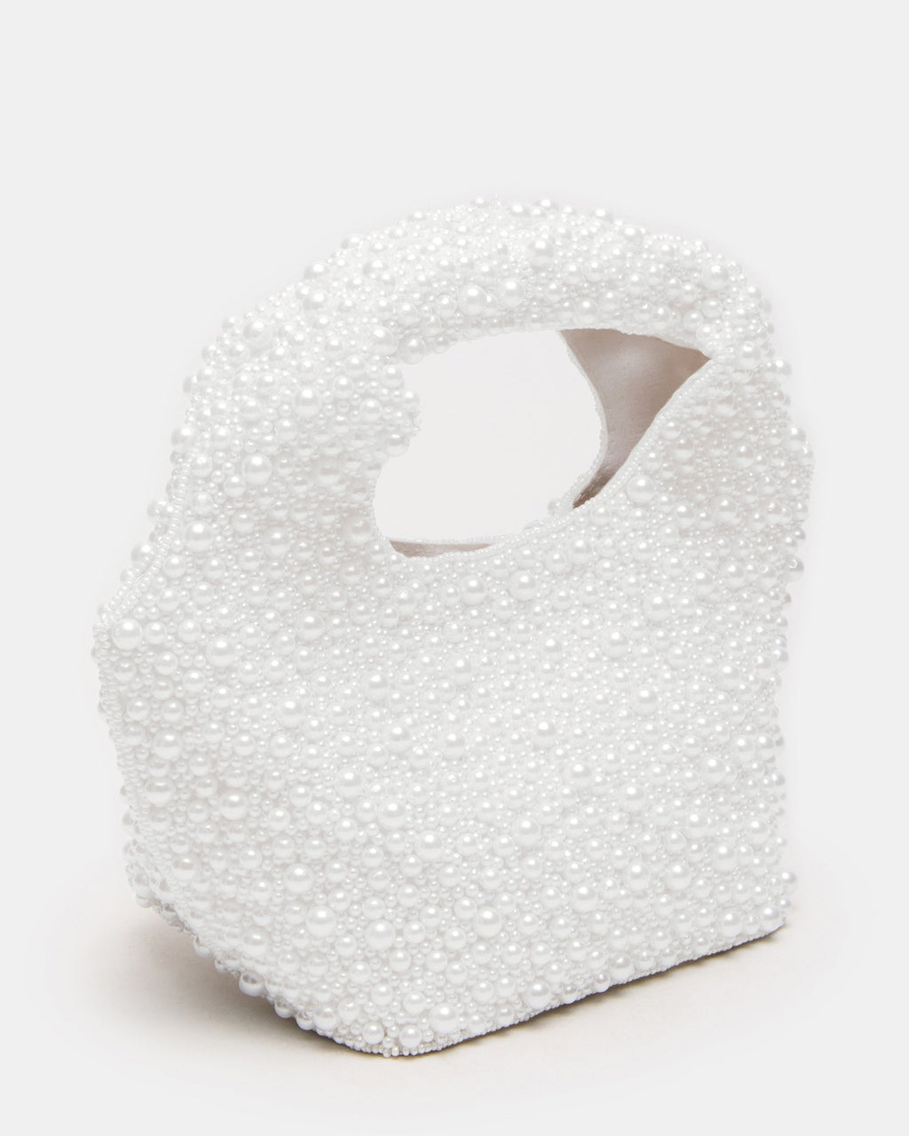 KINSLEY BEADED BAG WHITE