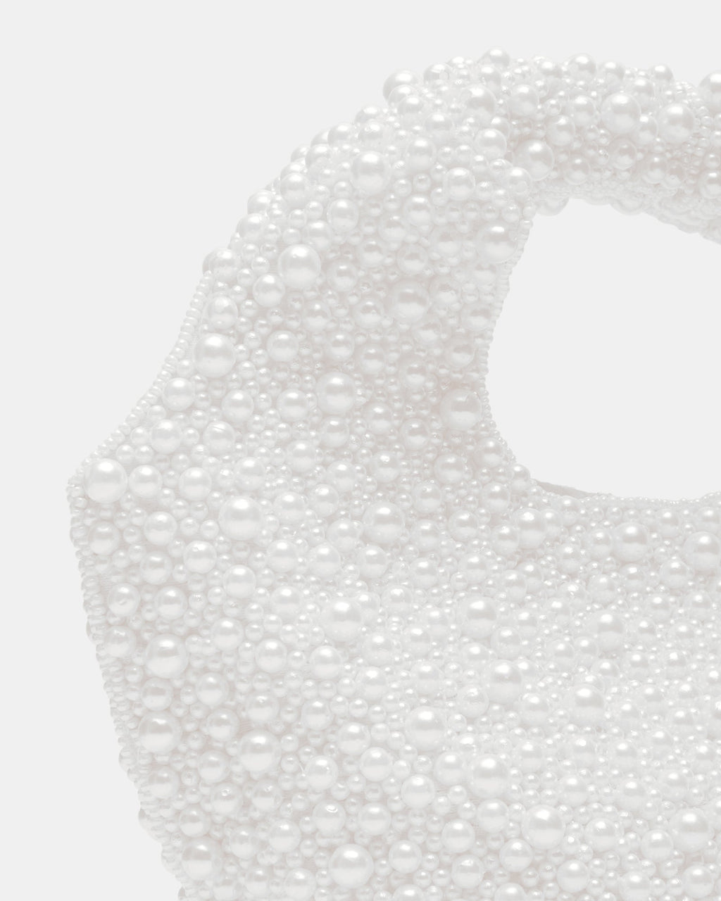 KINSLEY BEADED BAG WHITE