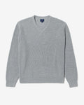 V-Neck Shaker Stitch Sweater