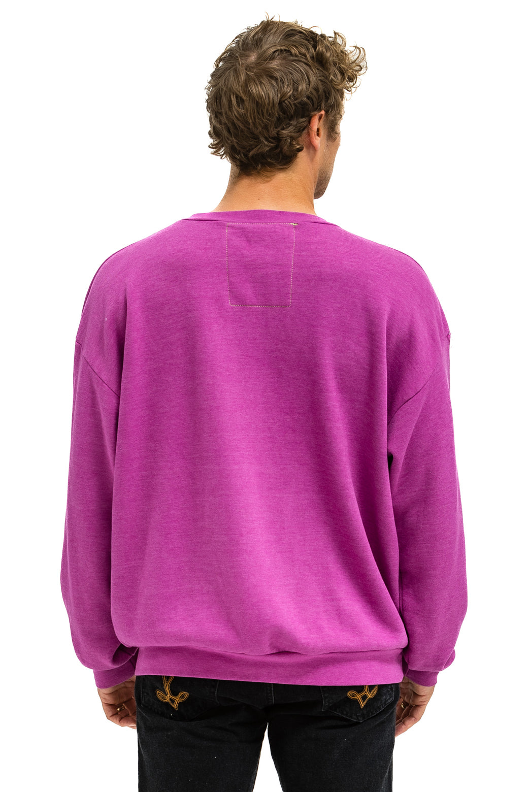 DAYDREAM RELAXED CREW SWEATSHIRT - MAGENTA