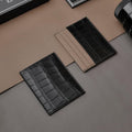 Black x Etoupe Flat card holder