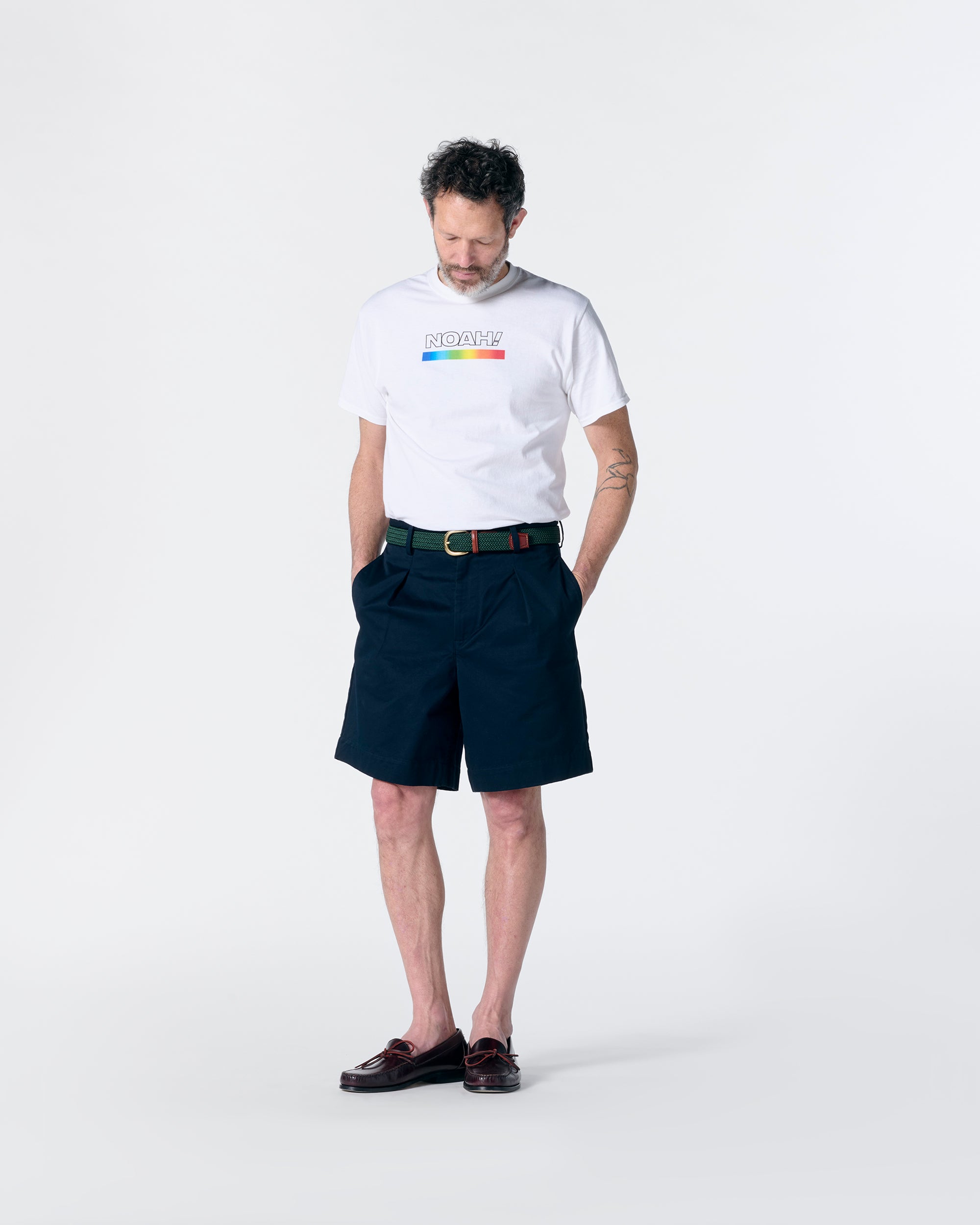 Single-Pleat Baggy Shorts