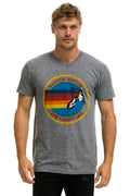 AVIATOR NATION HAMPTONS UNISEX CREW TEE - HEATHER GREY