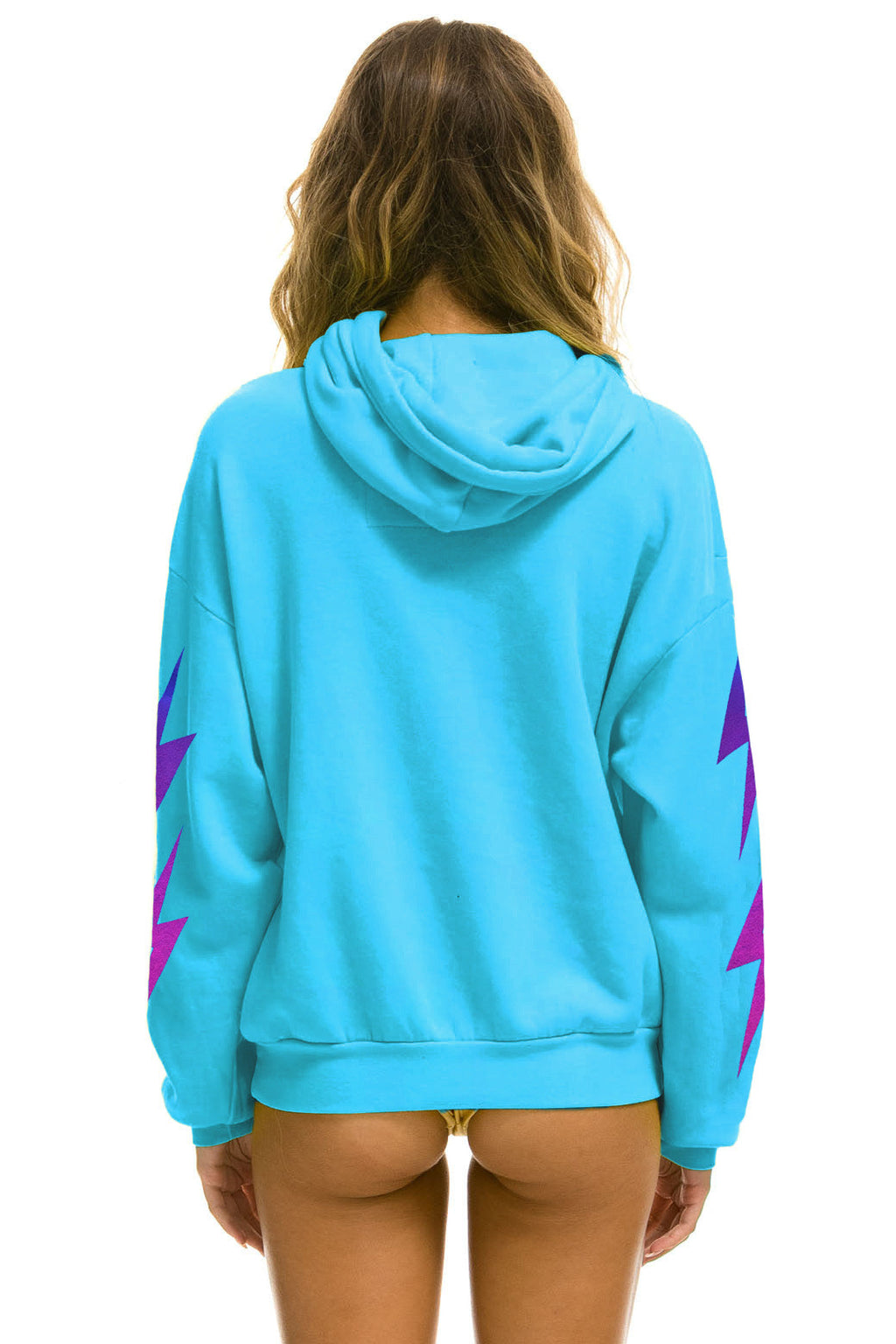 BOTTLEROCK 2025 RELAXED PULLOVER HOODIE - NEON BLUE
