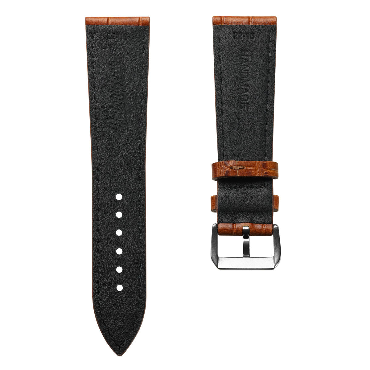 Louvain Croc Tote en Cuir Naturel - Bracelet de Montre Élégant Cognac