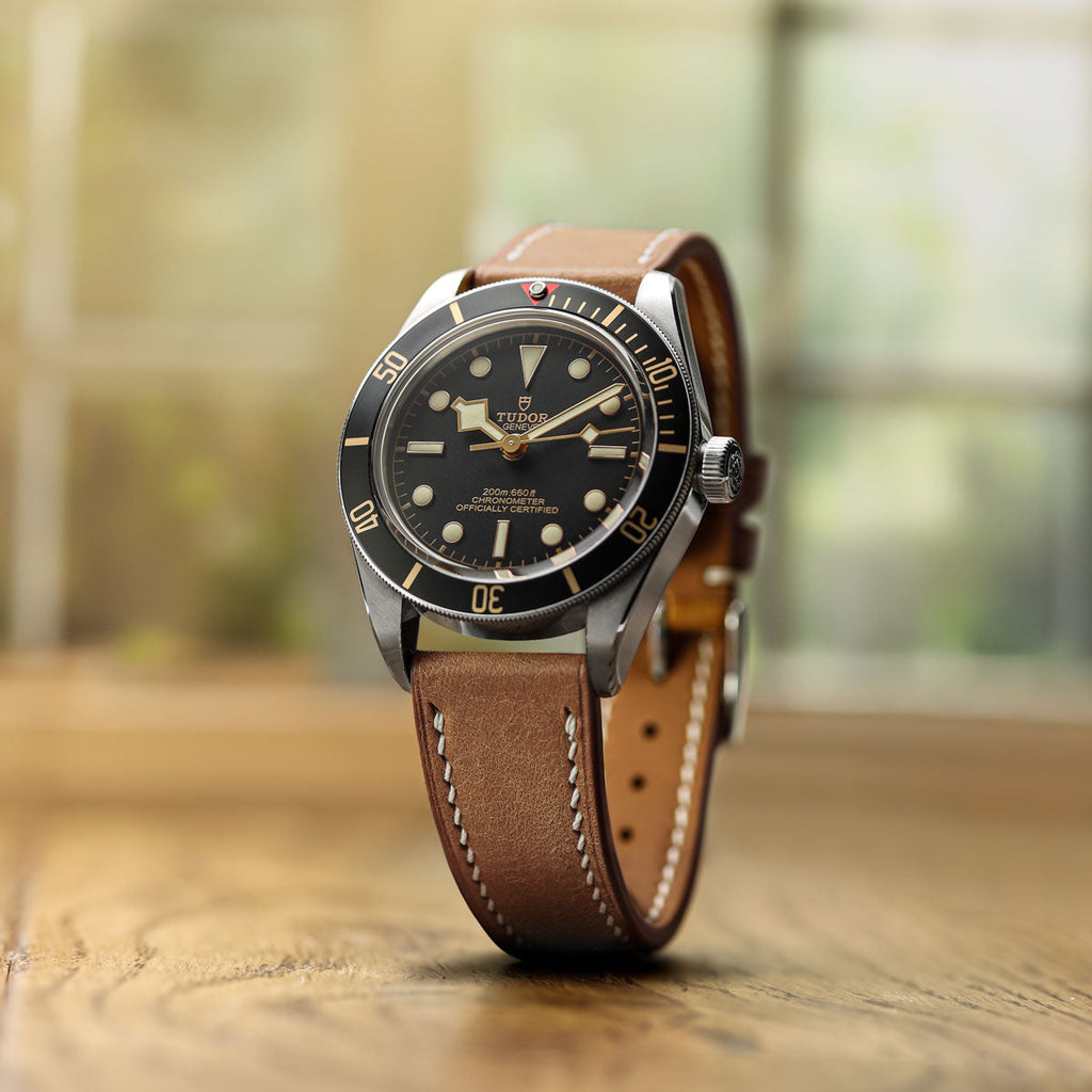 Bourton Hand-Stitched Genuine Italian Leather Watch Strap - Light Brown