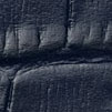 Arnem Handgefertigter Kalbsleder-Uhrenarmband mit Alligator-Design in Navy Blau