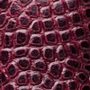 Adassa-Gel padded Lederarmband für Uhren - Kaviar-Oxblood-Rot