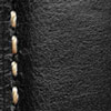 Tenby Elegance: Padded Genuine Leather Watch Strap in Timeless Black