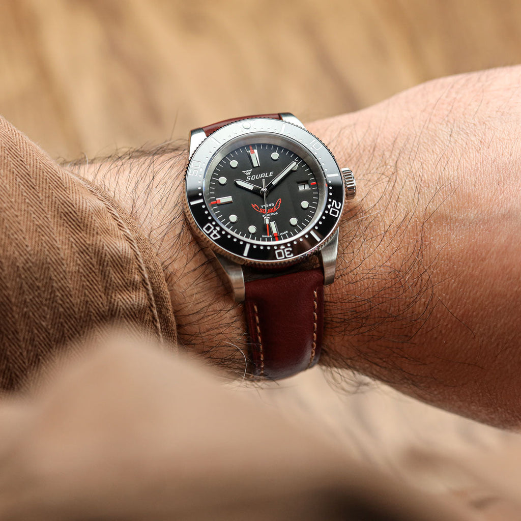 Tenby Elegant Genuine Leather Watch Strap – Timeless Chestnut Brown