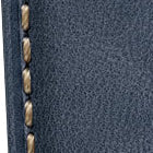 Bracelet de montres en cuir véritable rembourré Whitby – Bleu pastel raffinée
