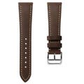 Bracelet Montre en Cuir Plat Brixham - Style Vintage Chestnut Crazy Horse