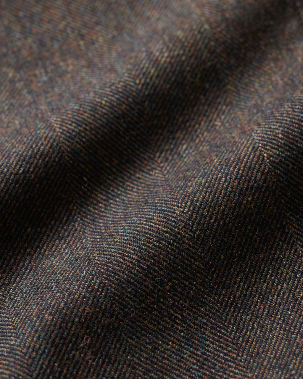 Wool Herringbone Double-Pleat Trouser