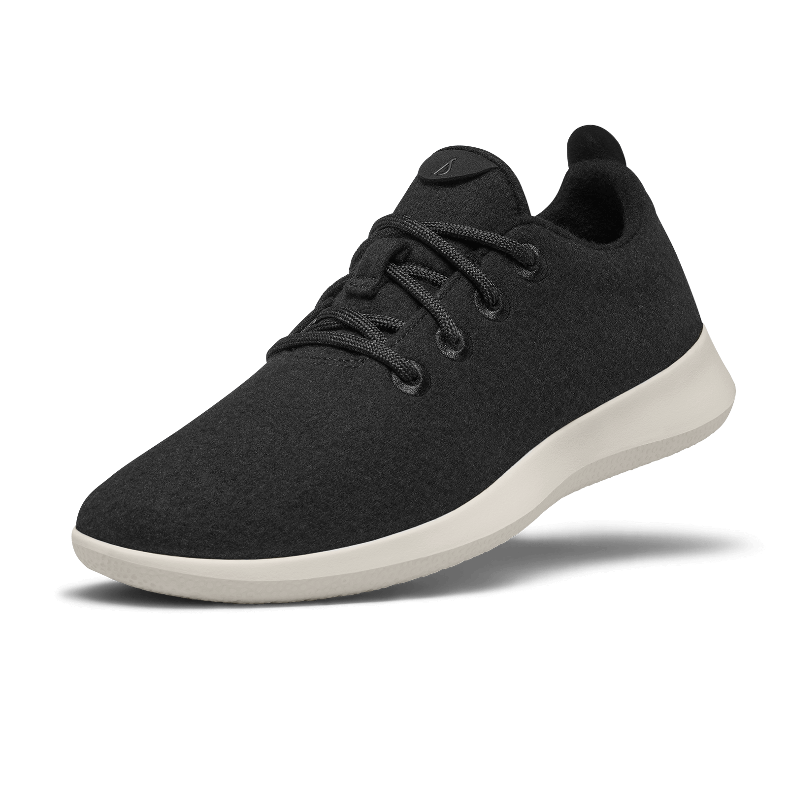Men's Wool Runner - True Black (Cream Sole)