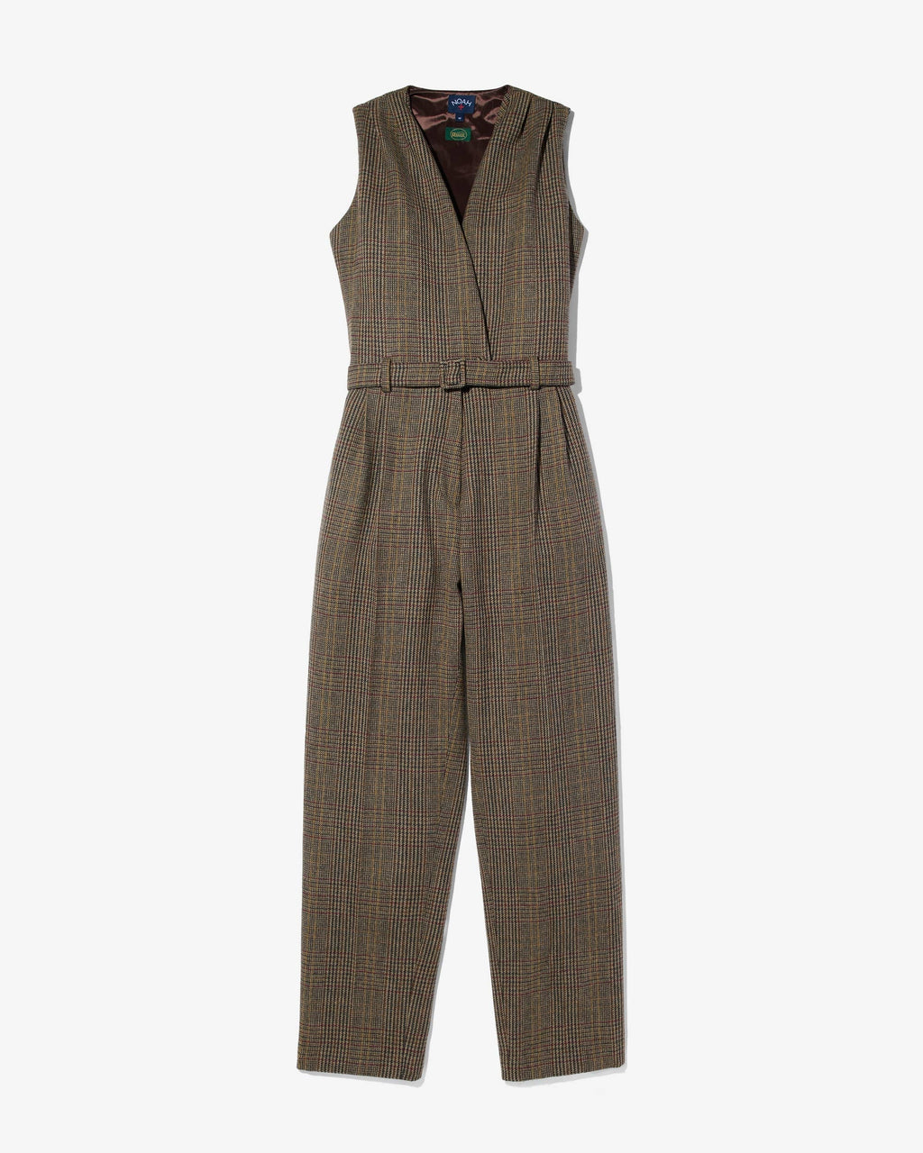 Pleated Wool Jumpsuit