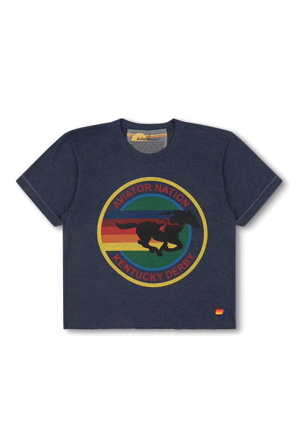 KENTUCKY DERBY 2025 BOYFRIEND TEE - NAVY