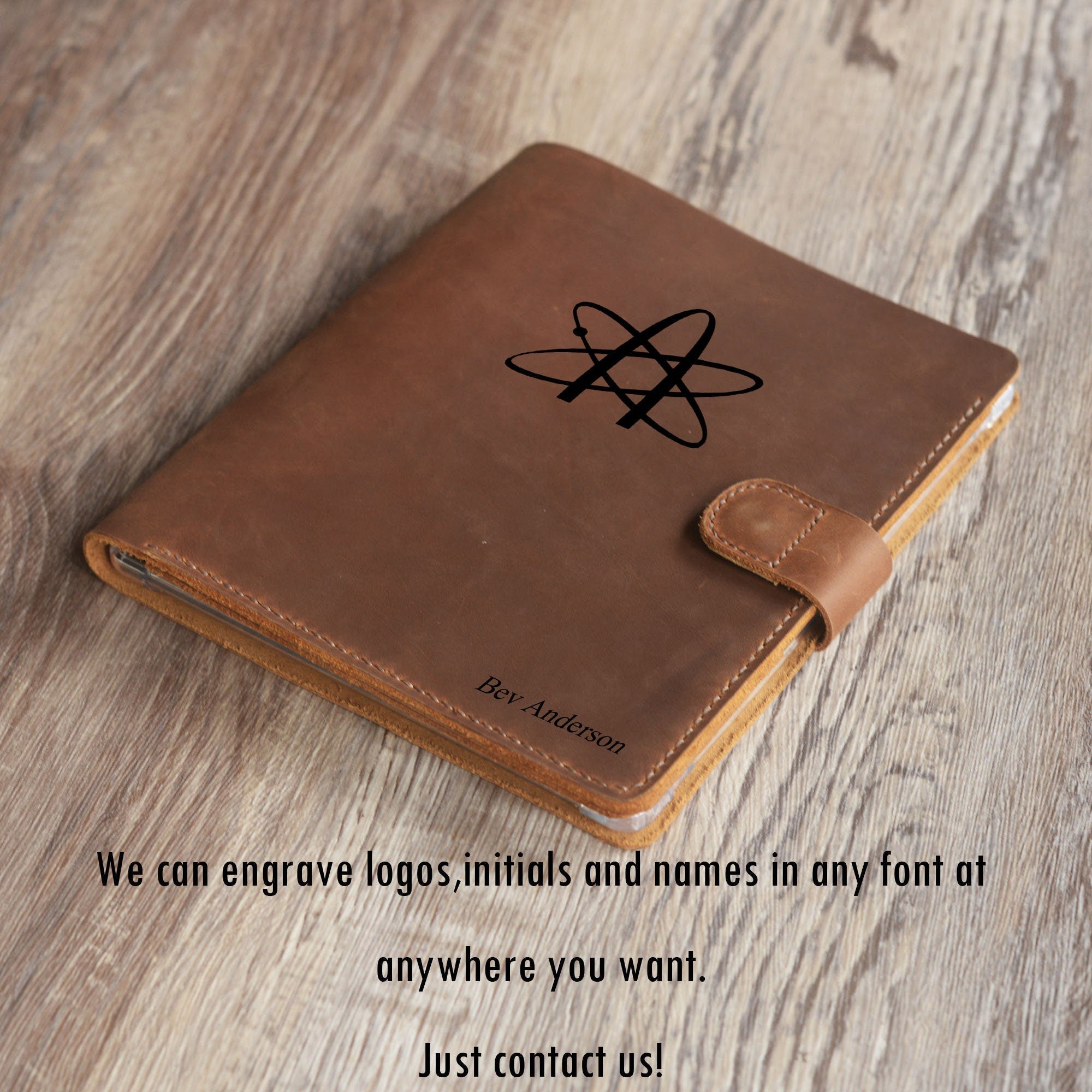 Étui en cuir personnalisé pour Kindle Scribe - Cuir gravé de style artisanal - Modèle 606-SC