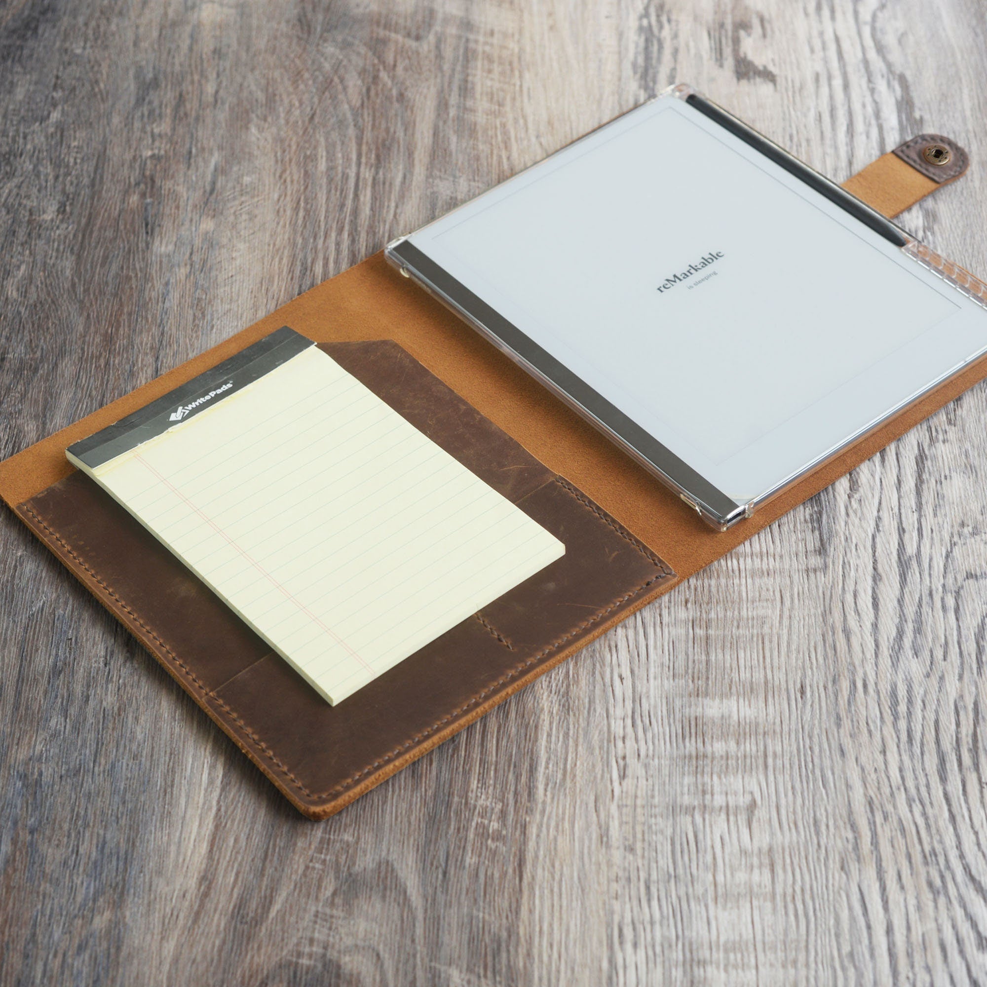 Folio en Cuero Personalizado para Tableta reMarkable - Variedad de Colores - Modelo 607