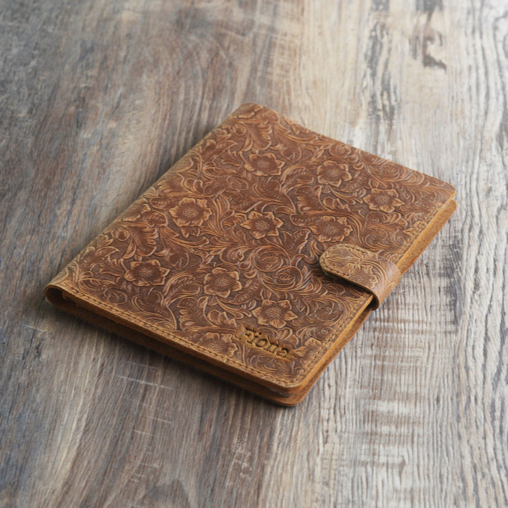Folio en cuero personalizado para tableta reMarkable - Cuero trabajado a mano - Modelo 607