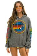 AVIATOR NATION HAMPTONS RELAXED PULLOVER HOODIE - HEATHER GREY