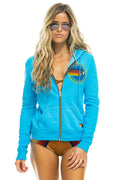 AVIATOR NATION NORTH SHORE HOODIE - NEON BLUE