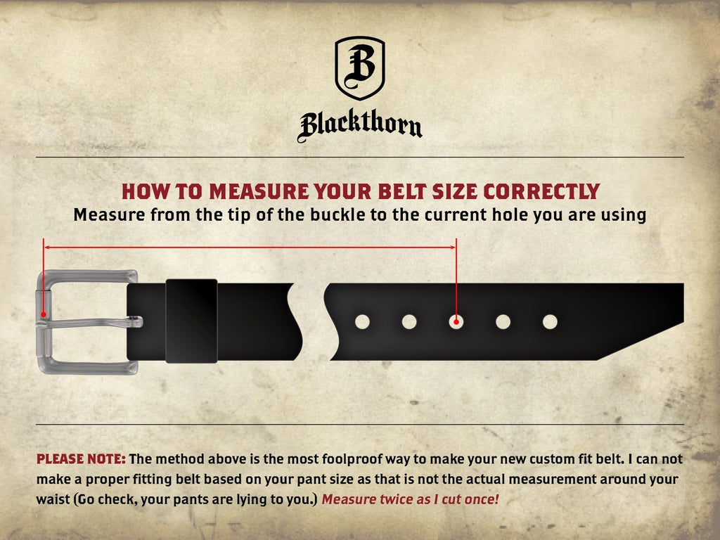 1.75" Extra Wide Blackthorn Belt