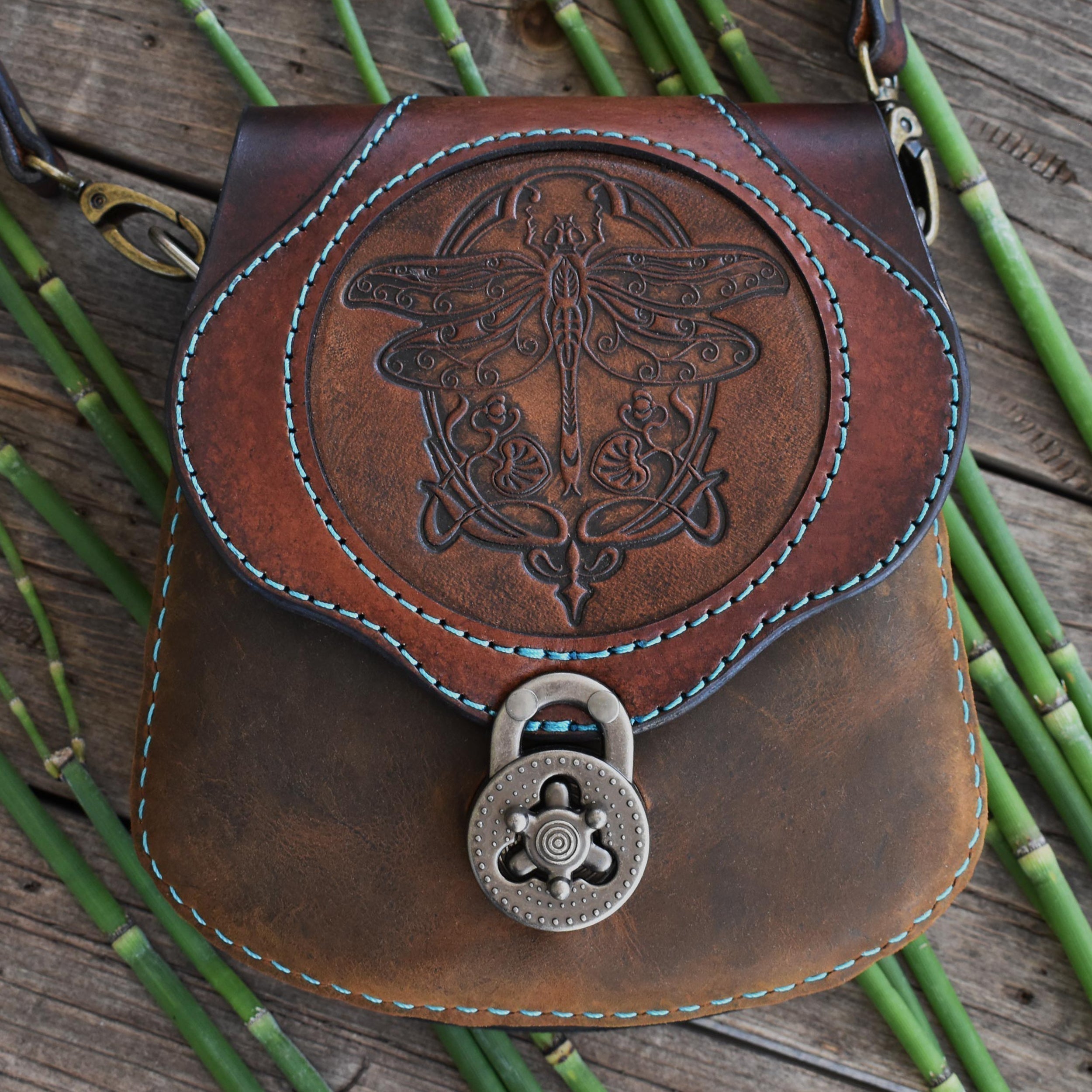 THE BRIGID - Crossbody Bag w/Dragonfly