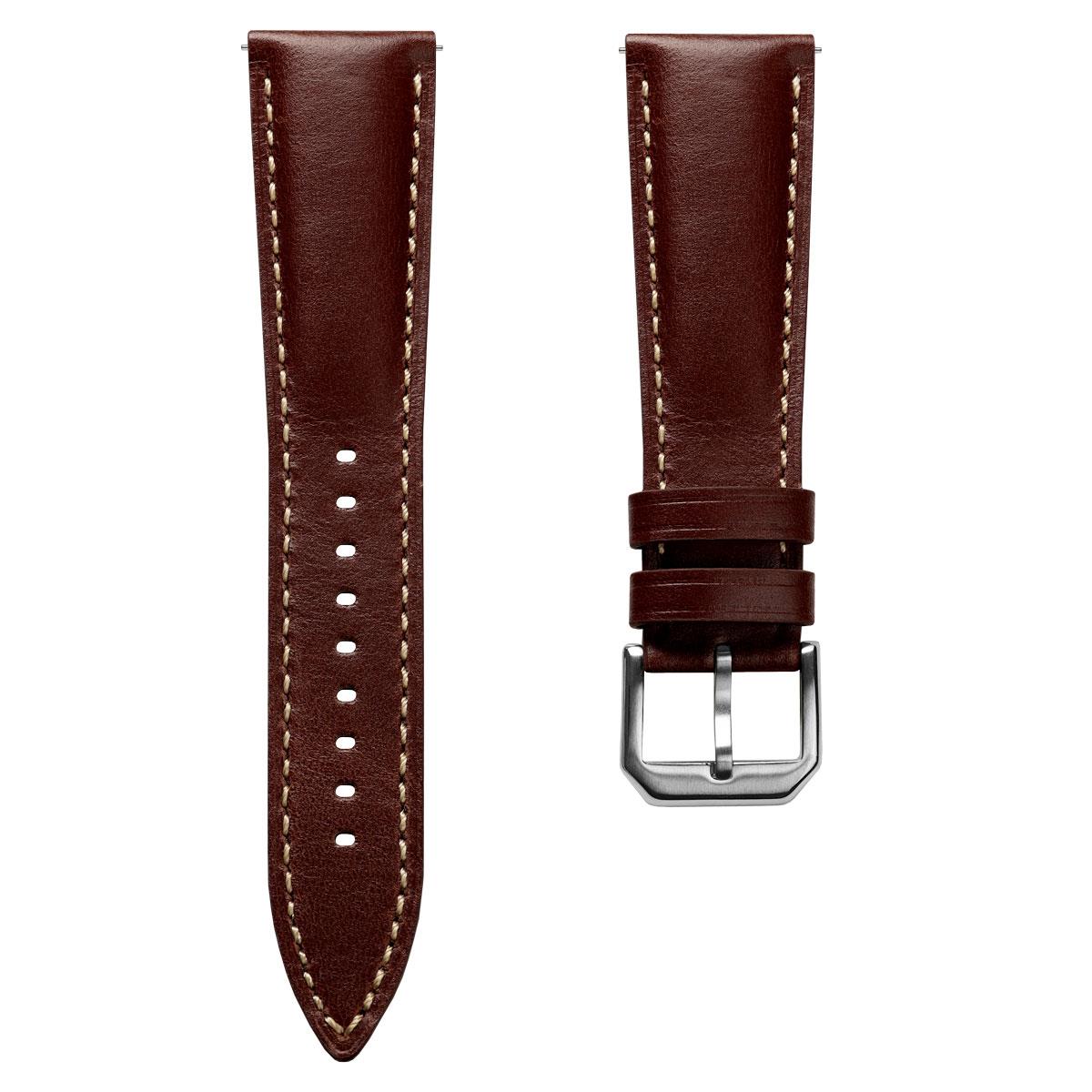 Tenby Elegant Genuine Leather Watch Strap – Timeless Chestnut Brown