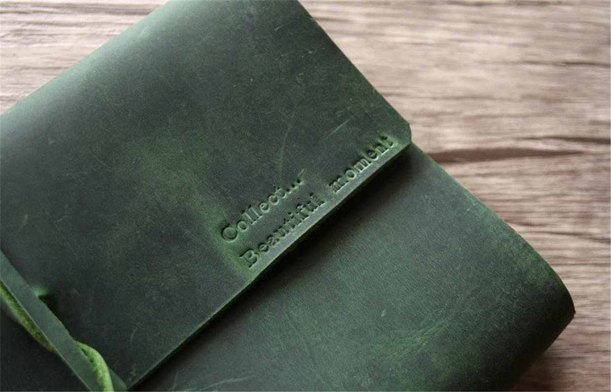 Personalized Leather in Loving Memory Guest Book Album