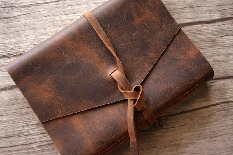 Handmade Personalized Leather Unique Photo Albums Book