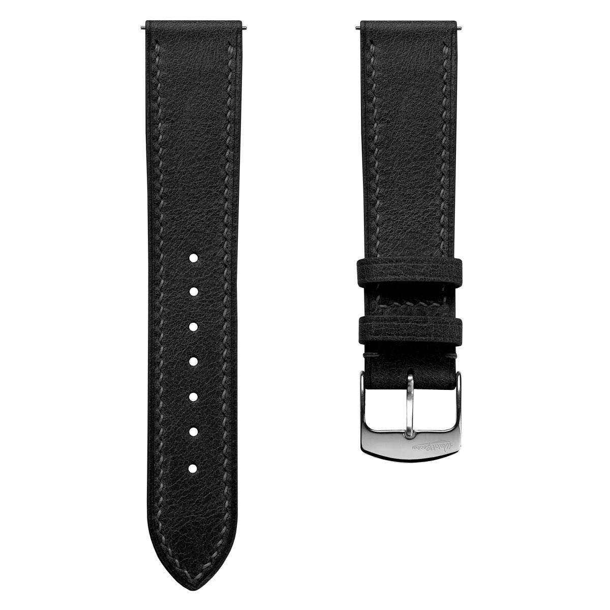 Sangle de montre en cuir toscan Ravello Tuscan – Élégance noire