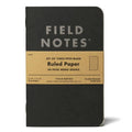Field Notes Pitch Black Ruled 3-Pack