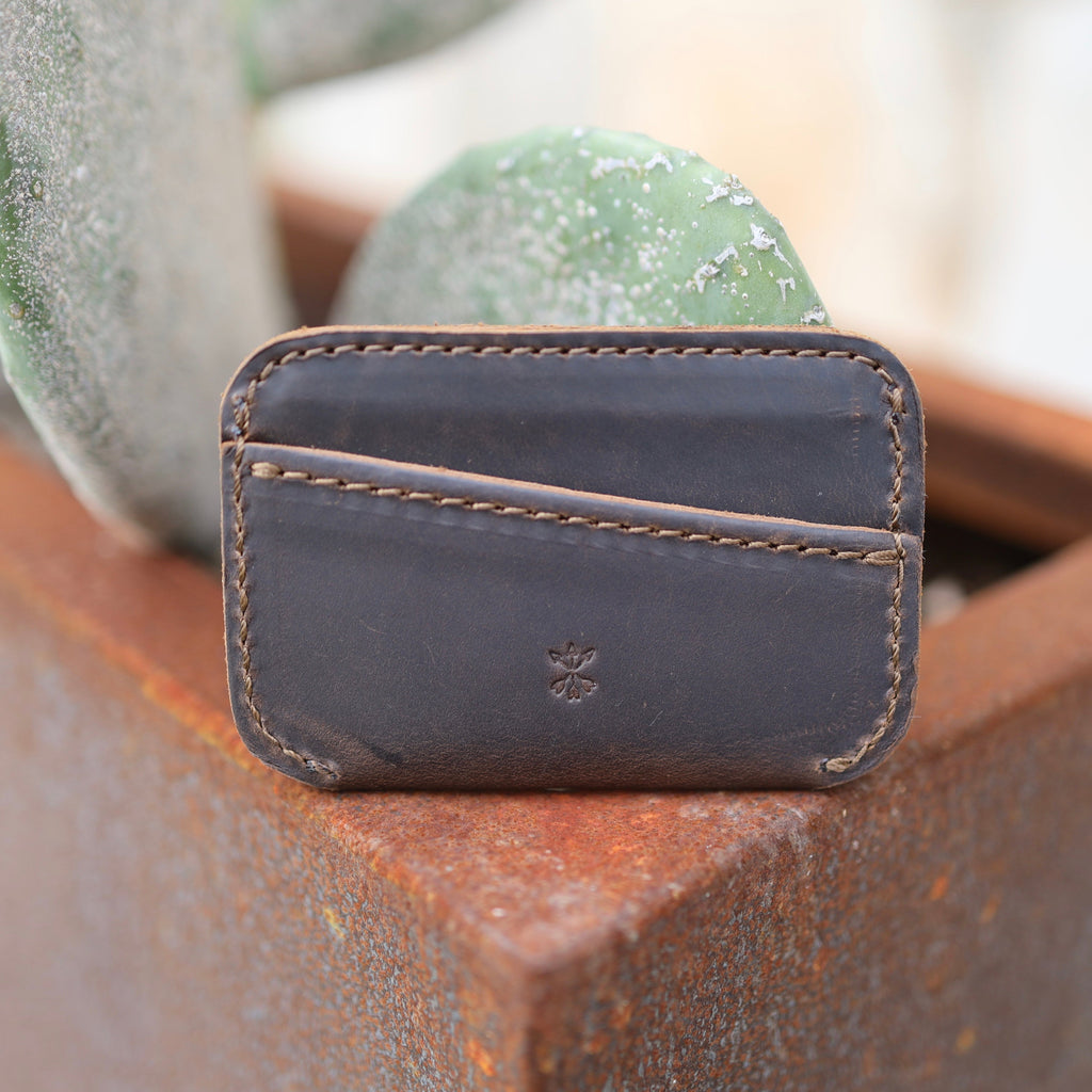 Leather Simple ID Wallet - Espresso