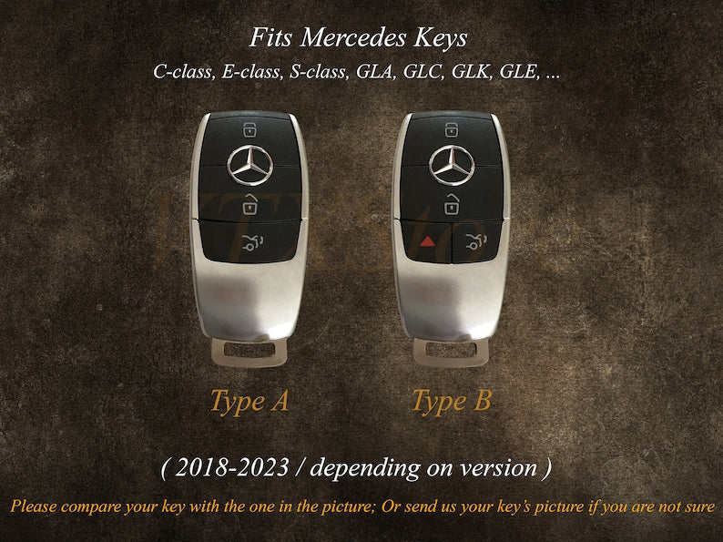 Cover For Mercedes Benz C E S G Class GLA GLC GLE W177 W205 W213 W222 X167 Mercedes Key Fob Cover Key Case Keyless Entry Remote Fob Shell