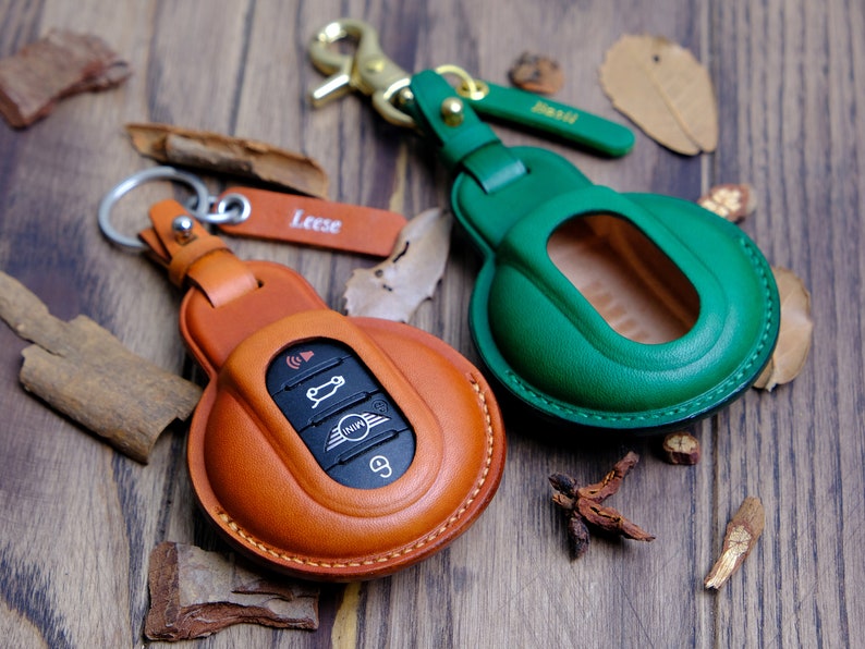 2024 Mini Cooper S Countryman Key Fob Cover, Leather Key Cover For Mini Cooper Countryman Clubman JCW,  Mini S Countryman Accessories
