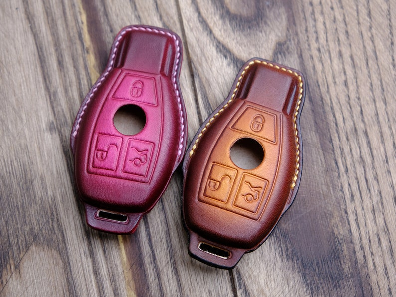 ผ้าหุ้มรีโมทรถยนต์ Mercedes C-Class, กล่องใส่กุญแจหรูสำหรับ C-Class S-Class E-Class G-Class GLC GLK, อุปกรณ์เสริม Mercedes Benz, ของขวัญส่วนบุคคล