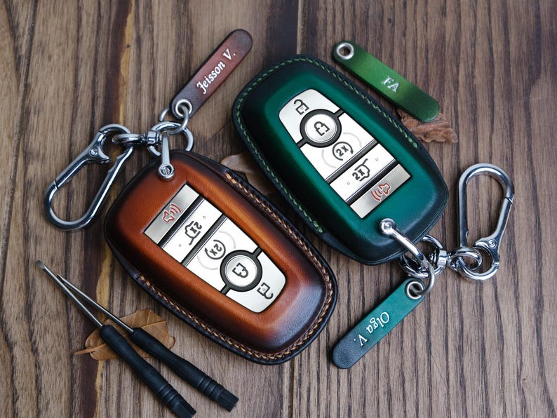 2025 2024 Lincoln Aviator Key Fob Cover - Personalized Leather Key Case For Corsair Navigator Continental MKZ - Gift For Husband