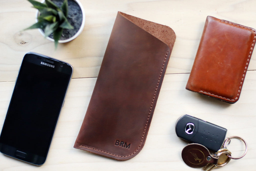 Leather Glasses Case, Sleeve, Sunglasses