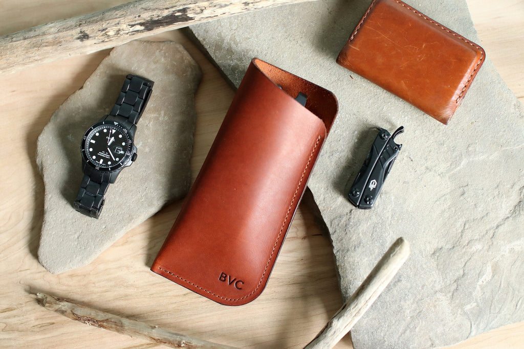 Leather Glasses Case, Sleeve, Sunglasses